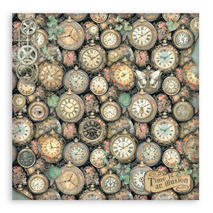 Gardens of Time - Stamperia Single-Sided Paper Pad 12"x12"