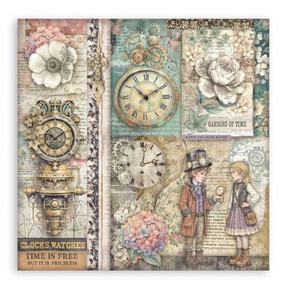 Gardens of Time - Stamperia Single-Sided Paper Pad 12"x12"