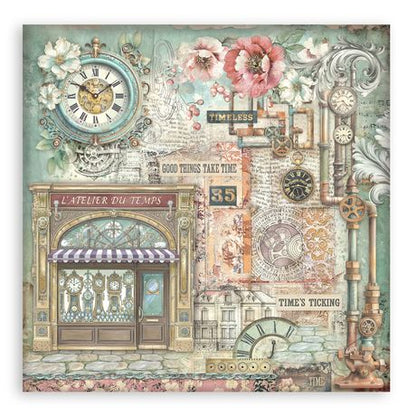 Gardens of Time - Stamperia Single-Sided Paper Pad 12"x12"