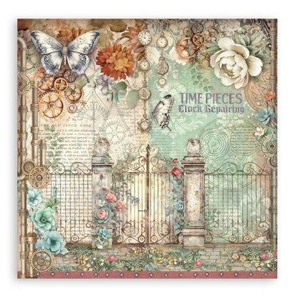 Gardens of Time - Stamperia Single-Sided Paper Pad 12"x12"
