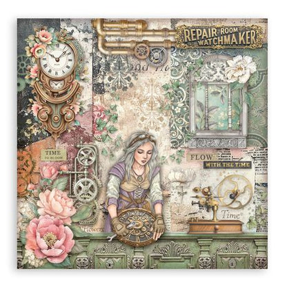 Gardens of Time - Stamperia Single-Sided Paper Pad 12"x12"