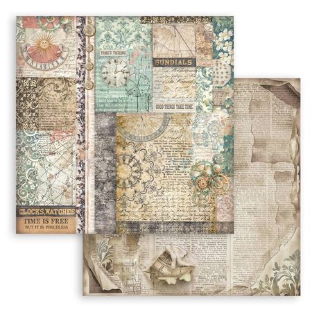 Gardens of Time - Stamperia Maxi Background Selection 12x12"