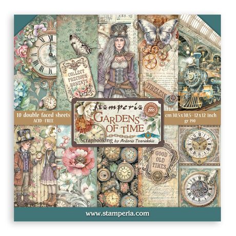 Gardens of Time - Stamperia Collection 12x12"