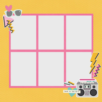 Simple Stories Page Pieces Die Cuts - Totally 80's
