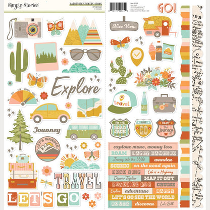 Simple Stories Collection Kit 12"X12" - Open Road