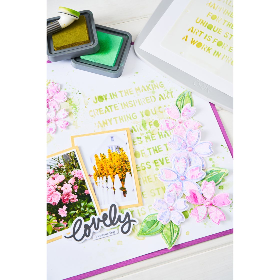 Sizzix Thinlits Die Set - Stitched Floral by Vicki Boutin