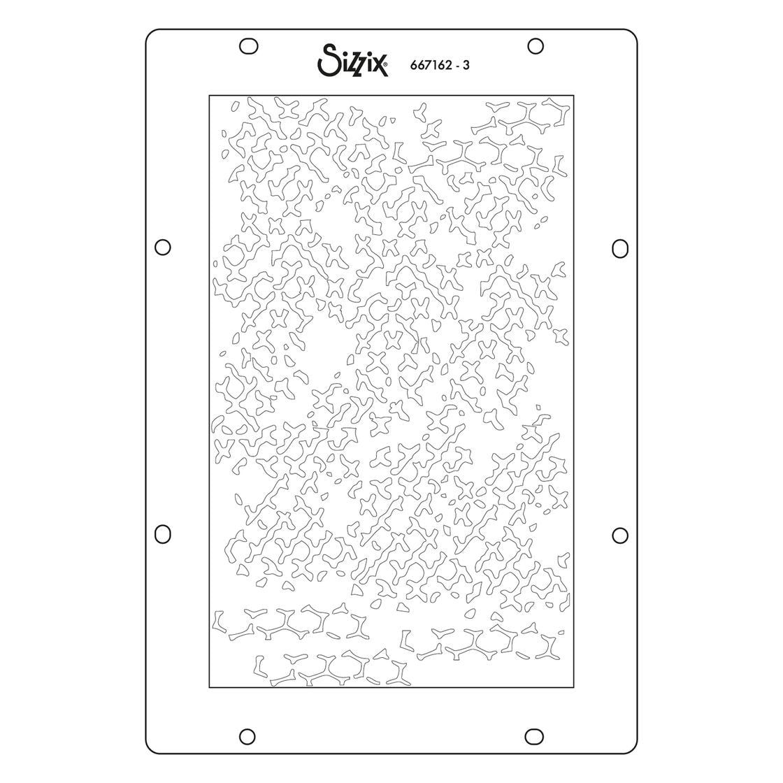 Sizzix A5 Layered Stencils - Stitched Florals By Vicki Boutin