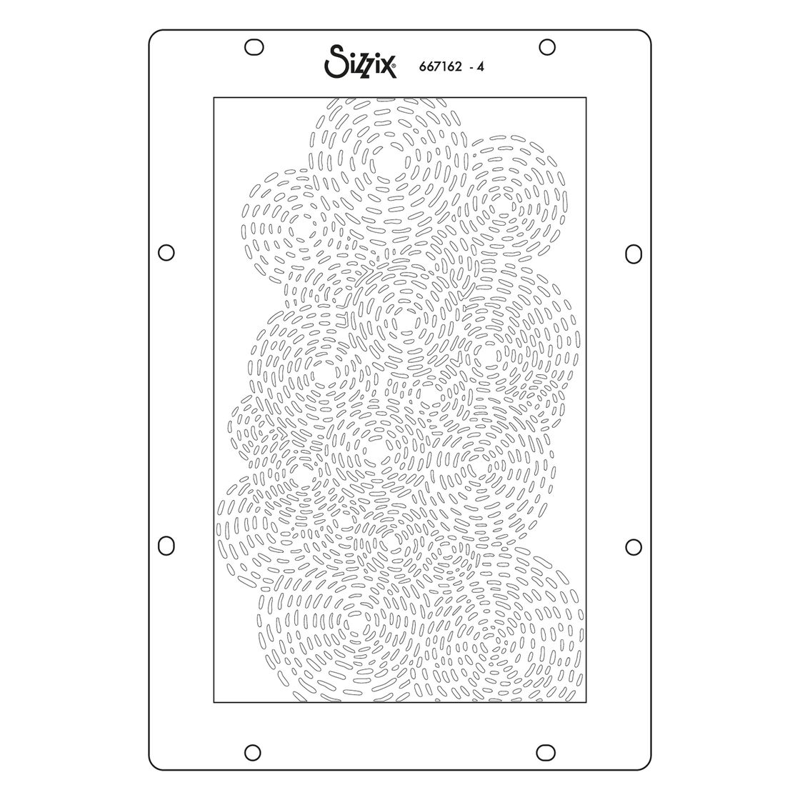 Sizzix A5 Layered Stencils - Stitched Florals By Vicki Boutin