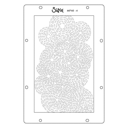 Sizzix A5 Layered Stencils - Stitched Florals By Vicki Boutin
