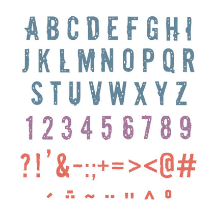 Sizzix Thinlits Die Set - Typography by Seth Apter