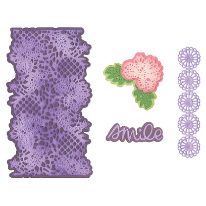 Sizzix Thinlits Die Set - Lovely Lace by Vicki Boutin