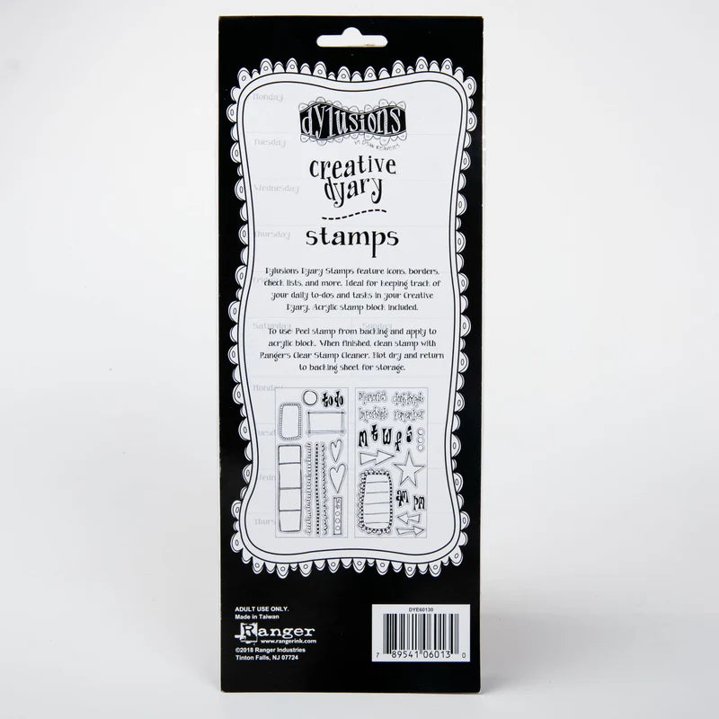 Dylusions Creative Dyary Stamp Set 2