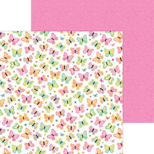 Doodlebug Double-Sided Paper Pack 12"X12" - Butterfly Kisses