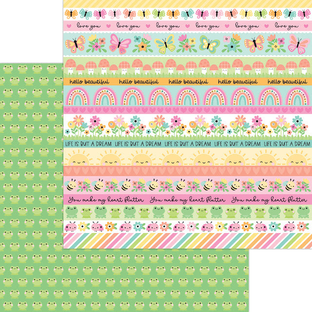 Doodlebug Double-Sided Paper Pack 12"X12" - Butterfly Kisses