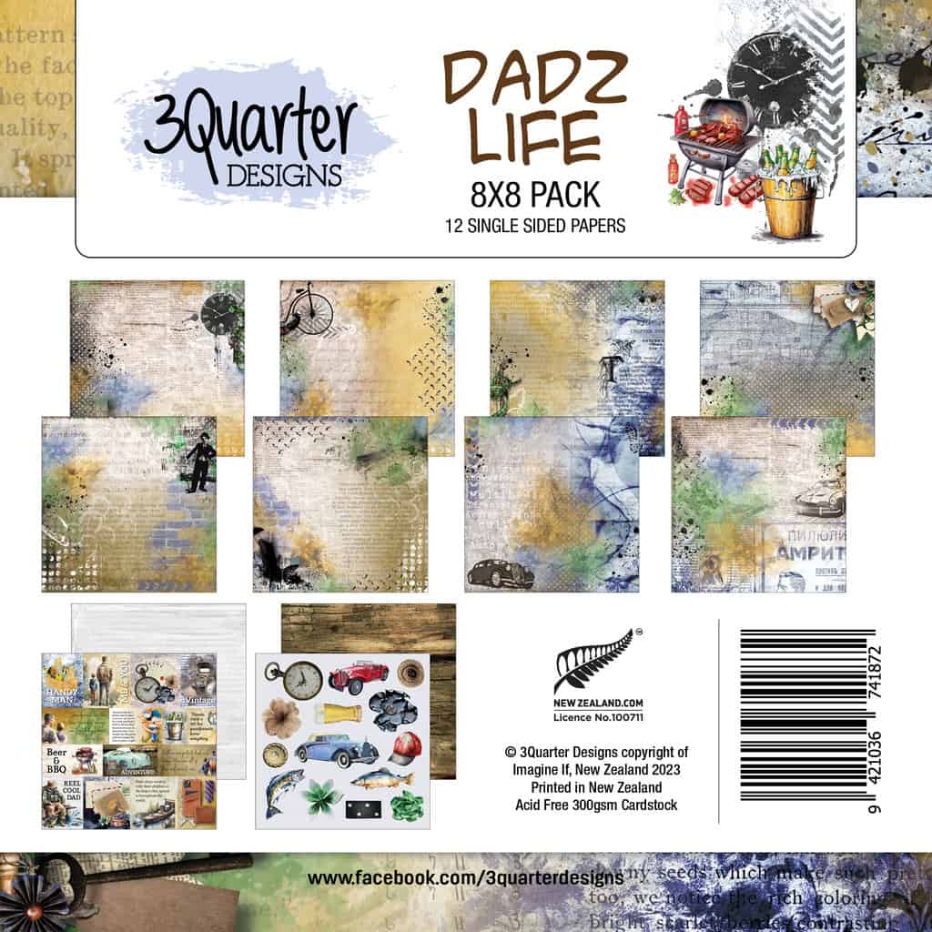 3Quarter Designs - Dadz Life - 8"x8" Pack