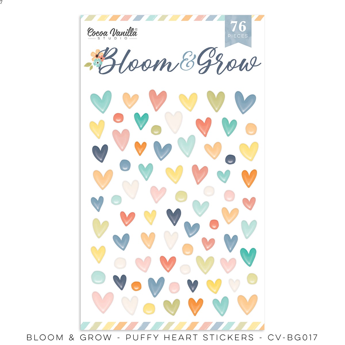 Bloom & Grow - Puffy Heart Sticker