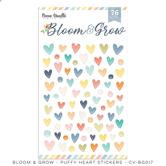 Bloom & Grow - Puffy Heart Sticker
