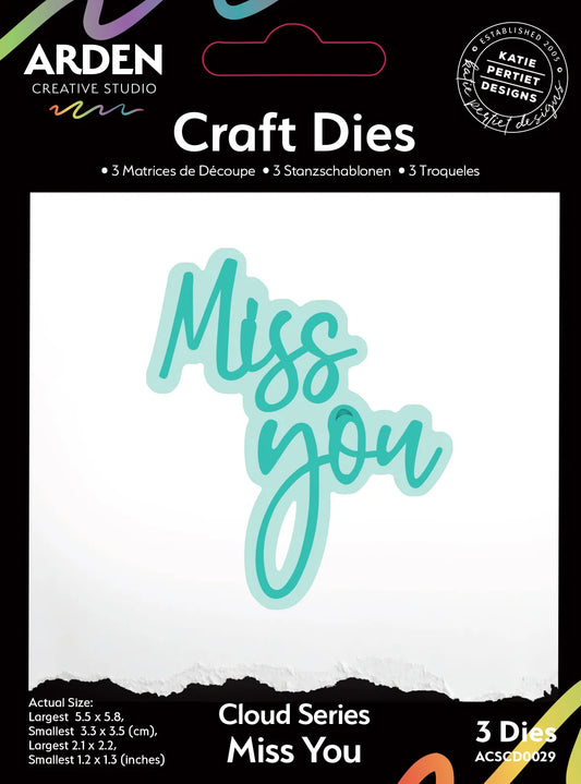Cloud Series - Field Notes - Miss You - Craft Die Set