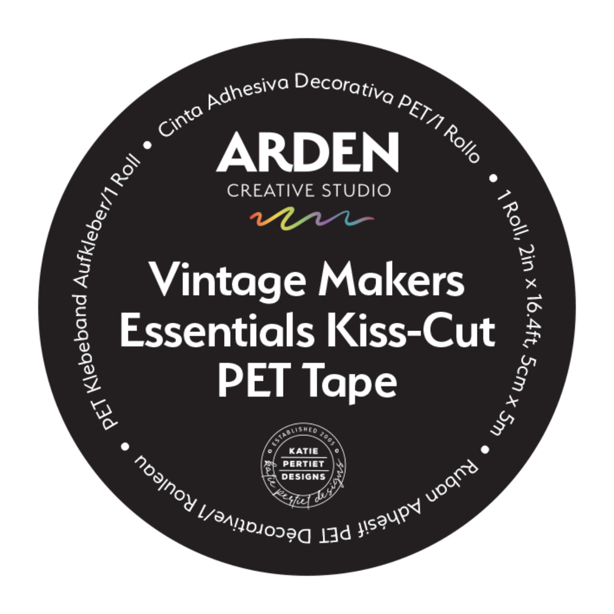 ACSCT0004 Arden Creative Studio Vintage Makers Essentials Kiss Cut PET Tape 1