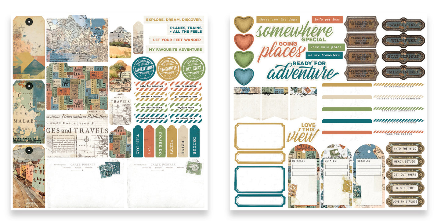 Arden Creative Studio - Been There - Rub-On Transfer Set