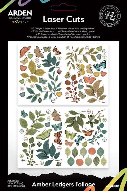 Amber Ledgers Foliage Laser Cuts - Designed by Katie Pertiet Designs