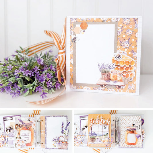 Simple Vintage Lavender Fields Binder Project KIT