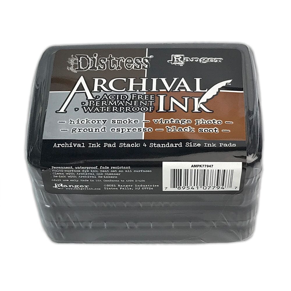 Tim Holtz Distress® Archival Ink™ 4-pack