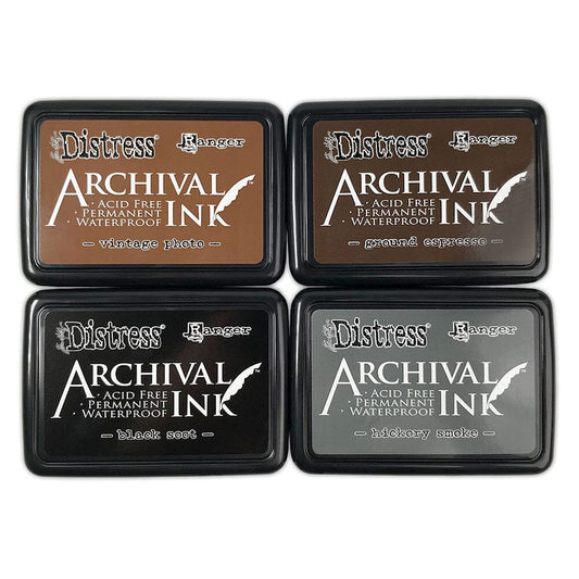 Tim Holtz Distress® Archival Ink 4-pack