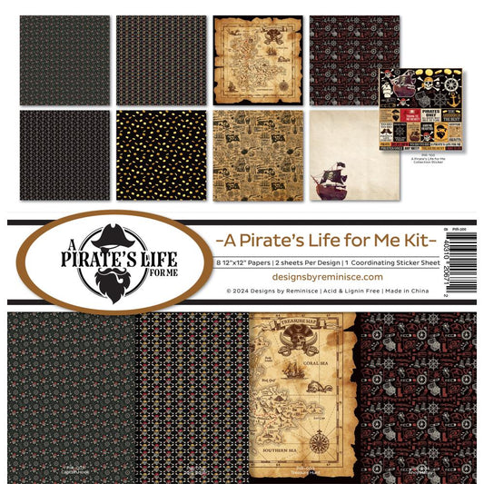 Designs by Reminisce A Pirate's Life For Me Collection Kit 12"X12"