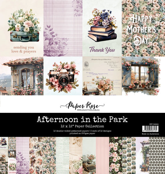 Paper Rose Studio Afternoon in the Park 12x12 Paper Collection