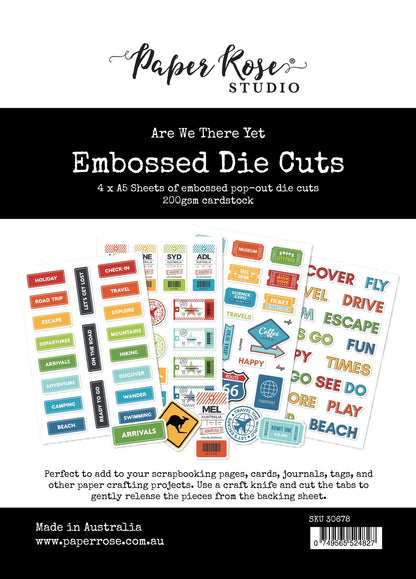Are We There Yet  Embossed Die Cuts
