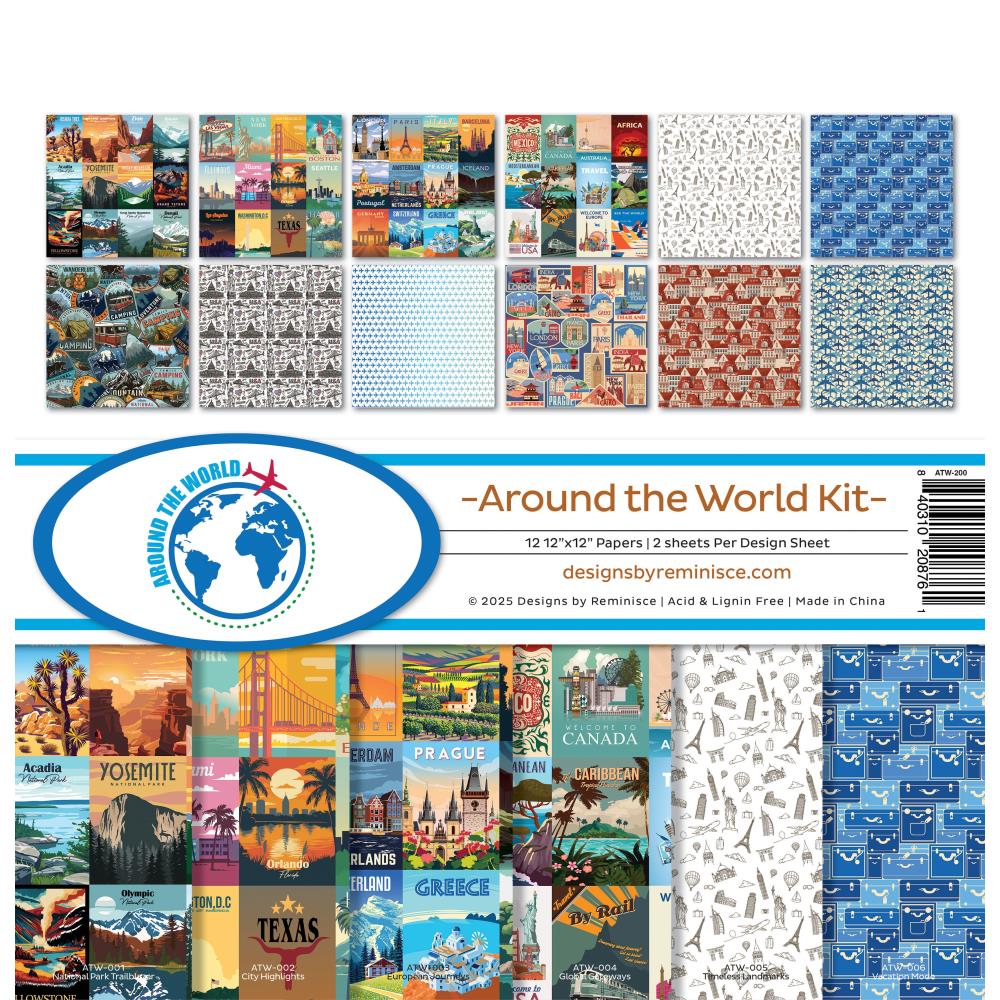 Reminisce Around The World Collection 12"X12"