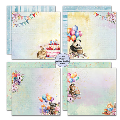 3Quarters Designs - Birthday Wishes - 12"x12" Pack