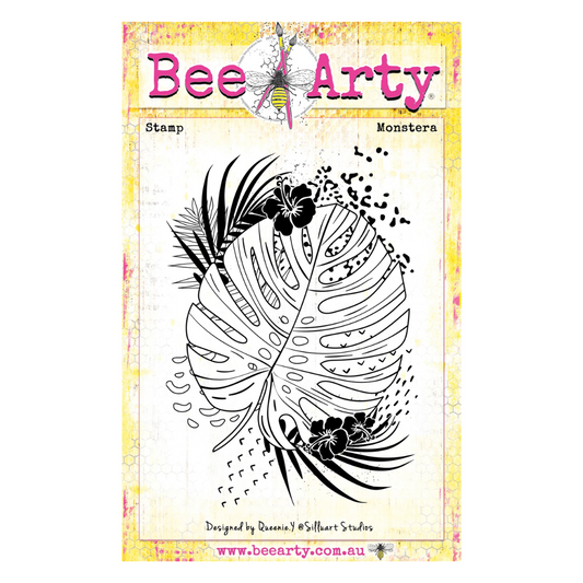 Bee Arty - Fun In The Sun - Monstera - Clear Stamp Set