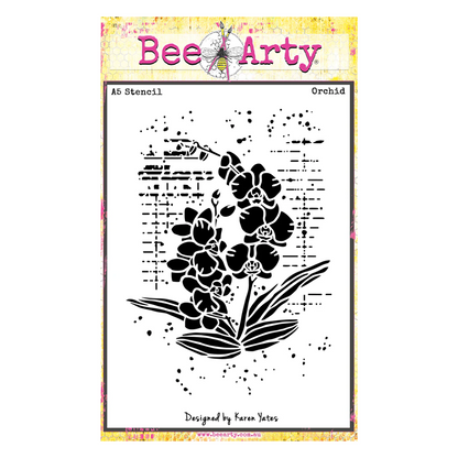 Bee Arty - Wild At Heart - Orchid - Stencil