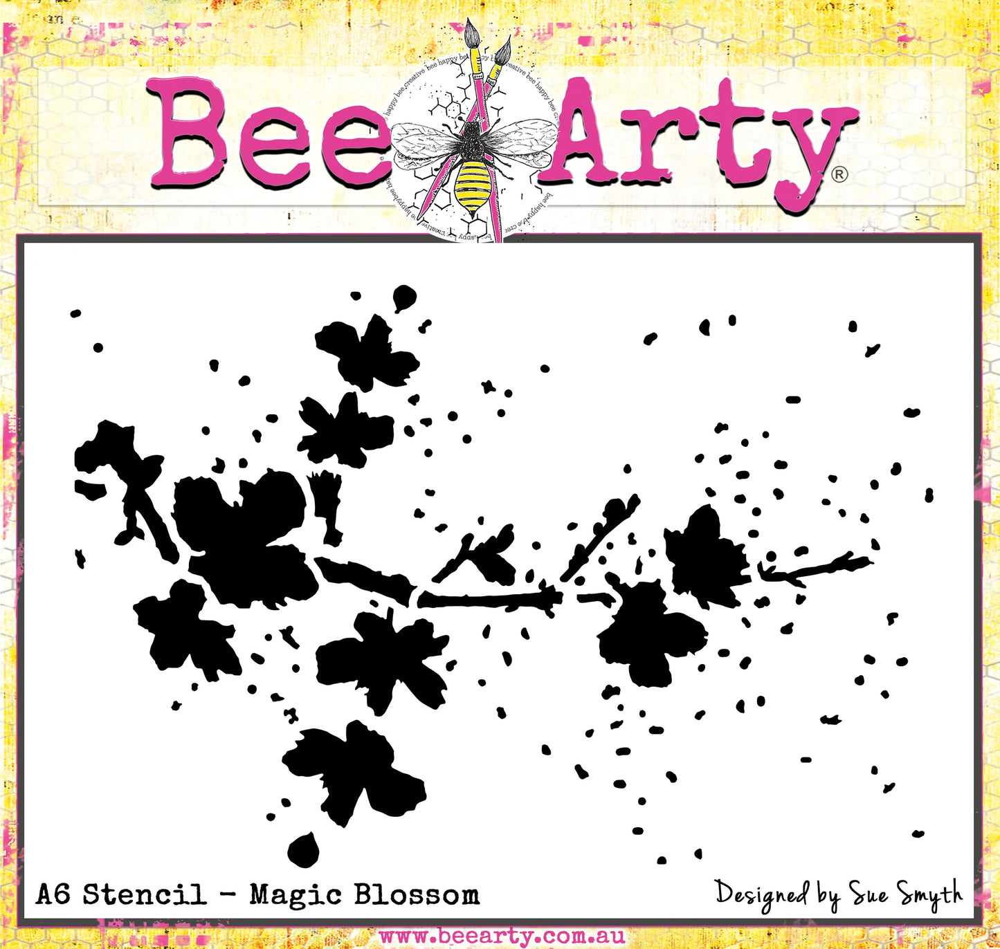 Bee Arty - Magic Blossom - A6 Stencil