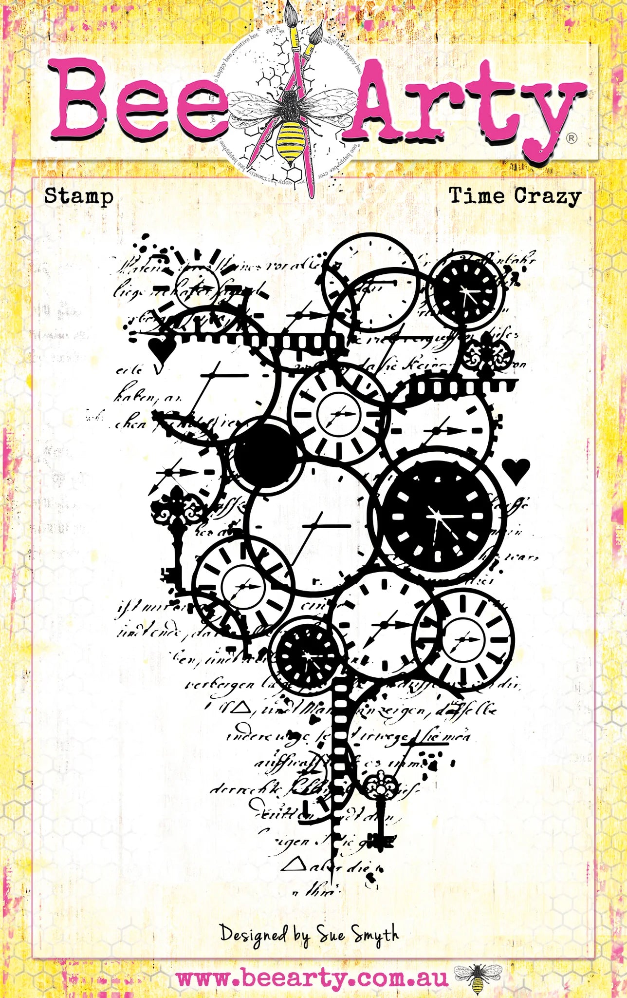 Bee Arty - Time Crazy - Clear Stamp Set