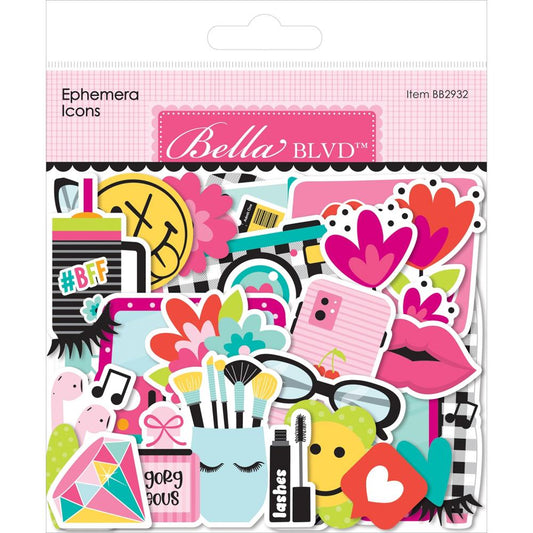 Bella Blvd Cardstock Ephemera Icons - Caitlyn BB2932