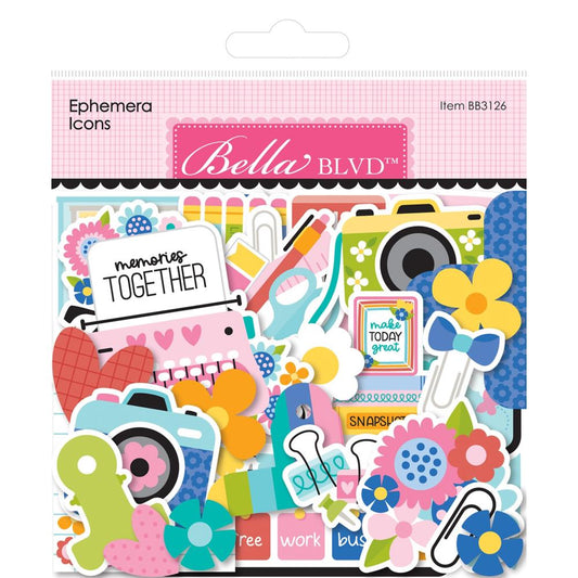 Bella Blvd Cardstock Ephemera Icons - Documented