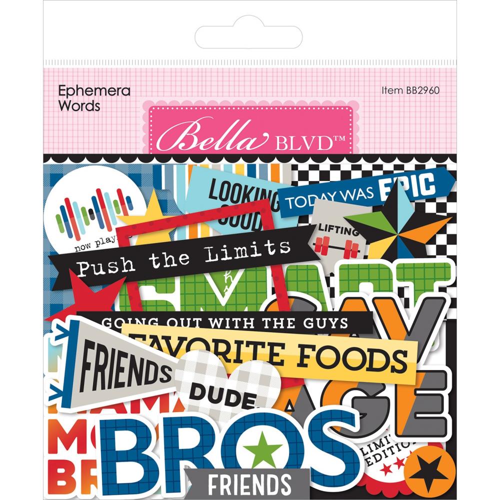 Bella Blvd Cardstock Ephemera Words - Carson BB2960