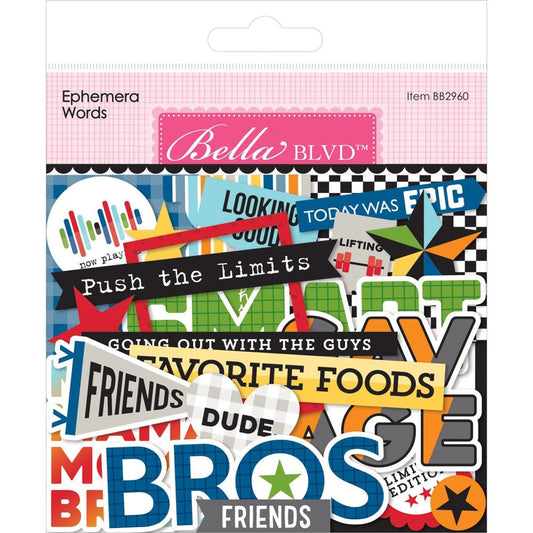 Bella Blvd Cardstock Ephemera Words - Carson BB2960