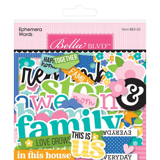 Bella Blvd Cardstock Ephemera Words - Love Grows Here