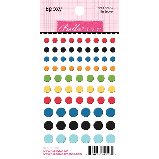 Bella Blvd Epoxy Stickers - Be Brave Teen Vibe Carson BB2964