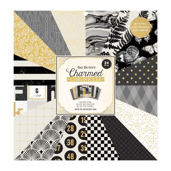 BoBunny Charmed Chronicles Double-Sided Paper Pad 12"X12"