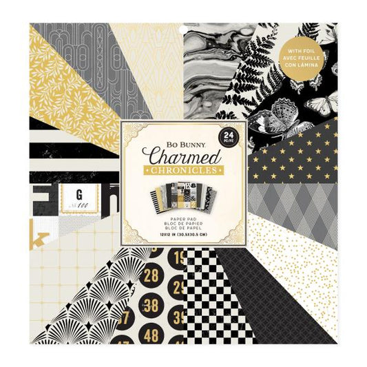 BoBunny Charmed Chronicles Double-Sided Paper Pad 12"X12"
