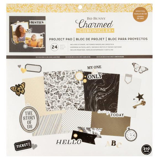 BoBunny Charmed Chronicles Project Pad 12"X12"
