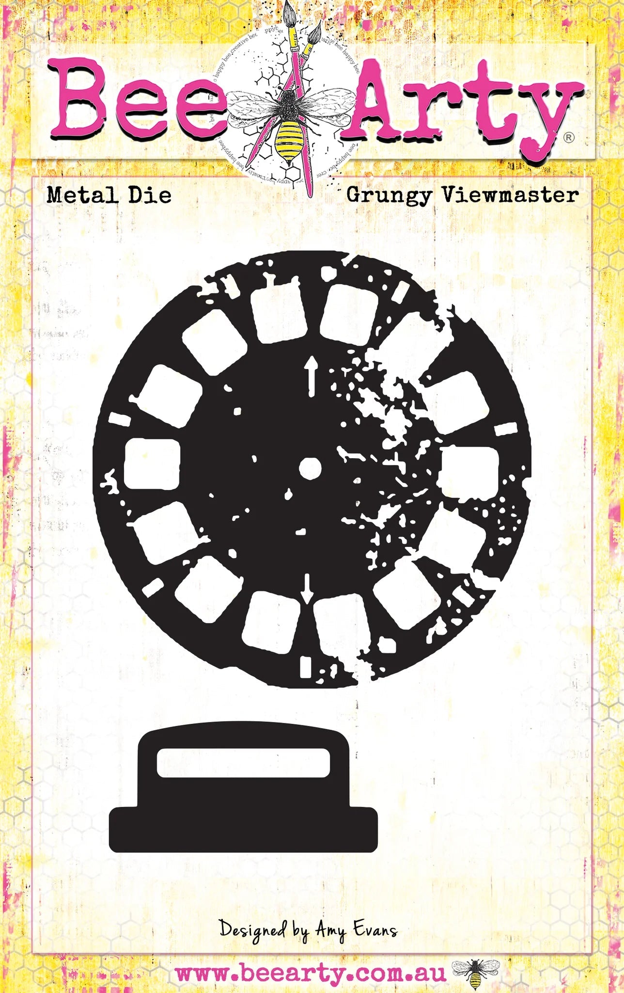 Bee Arty - Grungy Viewmaster - Metal Die