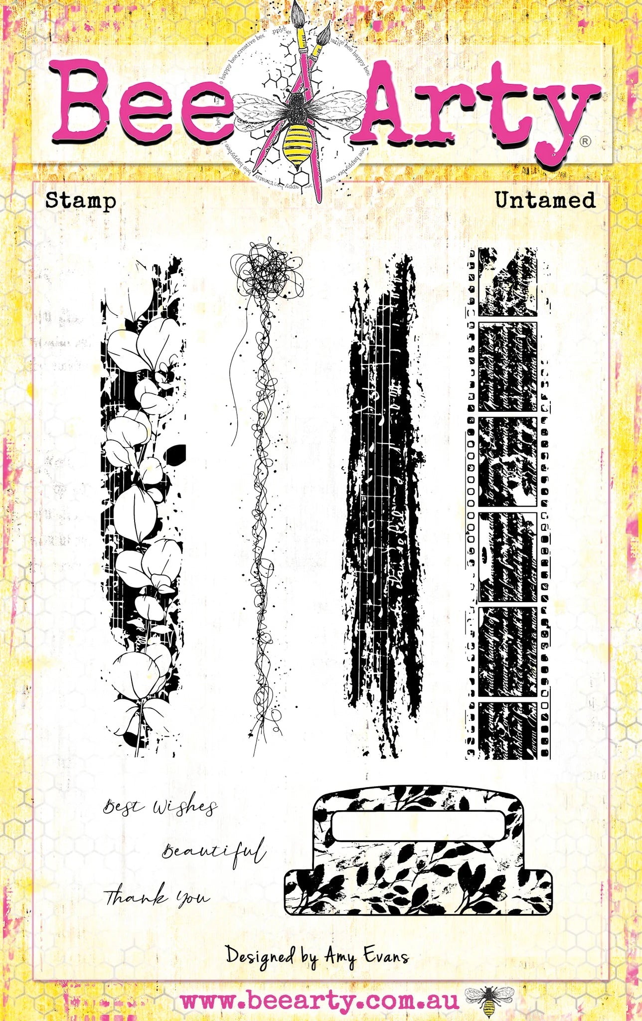 Bee Arty - Untamed - Clear Stamp Set