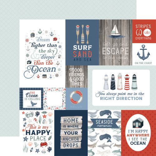 Seashore Collection Paper Pack 12"X12"