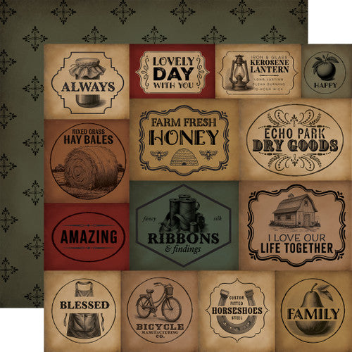 Vintage Market Collection Paper Pack 12"X12"